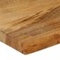 Preview: Tischplatte mit Baumkante 80x20x3,8 cm Massivholz Mango