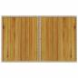 Preview: Gartentisch mit Holzplatte Beige 110x68x70 cm Poly Rattan