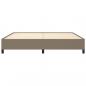 Preview: Bettgestell Taupe 200x200 cm Stoff