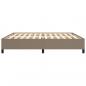 Preview: Bettgestell Taupe 200x200 cm Stoff