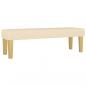 Preview: Boxspringbett mit Matratze Creme 160x200 cm Stoff