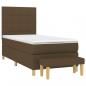 Preview: Boxspringbett mit Matratze Dunkelbraun 90x190 cm Stoff