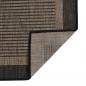 Preview: Outdoor-Teppich Flachgewebe 160x230 cm Dunkelbraun