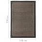 Preview: Outdoor-Teppich Flachgewebe 160x230 cm Dunkelbraun