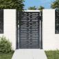 Preview: ARDEBO.de - Gartentor Anthrazit 105x155 cm Stahl Quadratisches Design