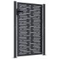 Preview: Gartentor Anthrazit 105x155 cm Stahl Quadratisches Design