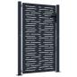 Preview: Gartentor Anthrazit 105x155 cm Stahl Quadratisches Design