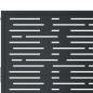 Preview: Gartentor Anthrazit 105x155 cm Stahl Quadratisches Design