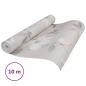 Preview: Vliestapete 3D Blumenmuster Grau 10x0,53 m