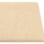 Preview: Wandpaneele 12 Stk. Creme 90x15 cm Stoff 1,62 m²