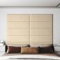 Preview: ARDEBO.de - Wandpaneele 12 Stk. Creme 90x30 cm Stoff 3,24 m²