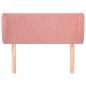 Preview: Kopfteil mit Ohren Rosa 103x23x78/88 cm Samt
