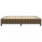 Preview: Bettgestell Dunkelbraun 200x200 cm Stoff