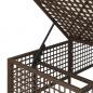 Preview: 3-tlg. Garten-Ecksofa-Set mit Kissen Braun Poly Rattan