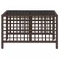 Preview: 3-tlg. Garten-Ecksofa-Set mit Kissen Braun Poly Rattan