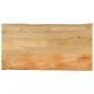 Preview: ARDEBO.de - Tischplatte mit Baumkante 100x60x3,8 cm Massivholz Mango