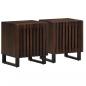 Preview: ARDEBO.de - Nachttische 2 Stk. 40x34x46 cm Massivholz Mango