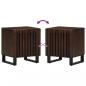 Preview: Nachttische 2 Stk. 40x34x46 cm Massivholz Mango