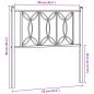 Preview: Kopfteil Metall Weiß 90 cm