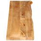 Preview: Tischplatte mit Baumkante 180x20x3,8 cm Massivholz Mango