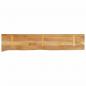 Preview: Tischplatte mit Baumkante 180x20x3,8 cm Massivholz Mango
