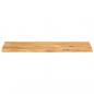 Preview: Tischplatte mit Baumkante 120x40x2,5 cm Massivholz Mango