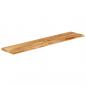 Preview: Tischplatte mit Baumkante 140x20x3,8 cm Massivholz Mango