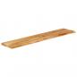 Preview: Tischplatte mit Baumkante 180x20x2,5 cm Massivholz Mango