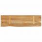Preview: Tischplatte mit Baumkante 110x30x2,5 cm Massivholz Mango