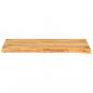 Preview: Tischplatte mit Baumkante 90x20x2,5 cm Massivholz Mango