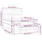 Preview: Boxspringbett mit Matratze Blau 140x200 cm Stoff