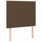 Preview: Boxspringbett mit Matratze Dunkelbraun 90x200 cm Stoff