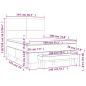 Preview: Boxspringbett mit Matratze Creme 140x190 cm Stoff