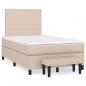 Preview: Boxspringbett Matratze Cappuccino-Braun 120x200cm Kunstleder