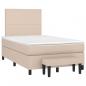 Preview: Boxspringbett Matratze Cappuccino-Braun 120x200cm Kunstleder