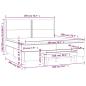 Preview: Boxspringbett mit Matratze Schwarz 200x200 cm Kunstleder