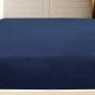 Preview: Spannbettlaken Jersey Marineblau 90x200 cm Baumwolle