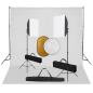 Preview: ARDEBO.de - Fotostudio-Set mit Softboxen, Hintergrundsystem und Reflektor