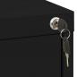 Preview: Aktenschrank Schwarz 46x62x133 cm Stahl