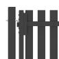 Preview: Gartentor Stahl 4x2,25 m Anthrazit