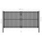 Preview: Gartentor Stahl 4x2,25 m Anthrazit