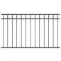 Preview: Zaunfeld Stahl 1,7x0,8 m Schwarz