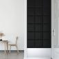 Preview: Wandpaneele 12 Stk. Schwarz 30x30 cm Kunstleder 1,08 m²