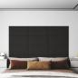 Preview: ARDEBO.de - Wandpaneele 12 Stk. Schwarz 60x30 cm Samt 2,16 m²