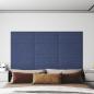 Preview: ARDEBO.de - Wandpaneele 12 Stk. Blau 60x30 cm Stoff 2,16 m²