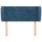 Preview: Kopfteil mit Ohren Dunkelblau 103x23x78/88 cm Samt