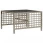 Preview: 3-tlg. Garten-Ecksofa-Set mit Kissen Hellgrau Poly Rattan