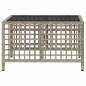 Preview: 3-tlg. Garten-Ecksofa-Set mit Kissen Hellgrau Poly Rattan