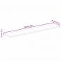 Preview: Tischplatte 160x20x2,5 cm Rechteckig Altholz Massiv
