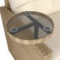 Preview: 3-tlg. Garten-Sofagarnitur mit Kissen Beige Poly Rattan